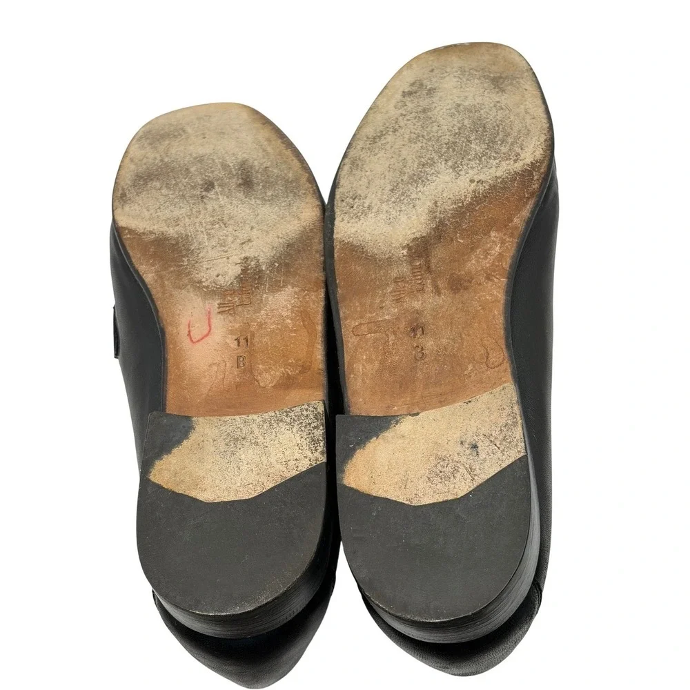 Allen Edmonds Urbino Men's Black Leather Tassel Loafers Shoes Size 11 B Italy